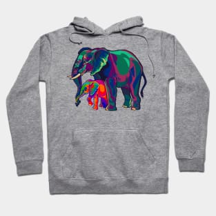 Mama Elephant and Baby Hoodie